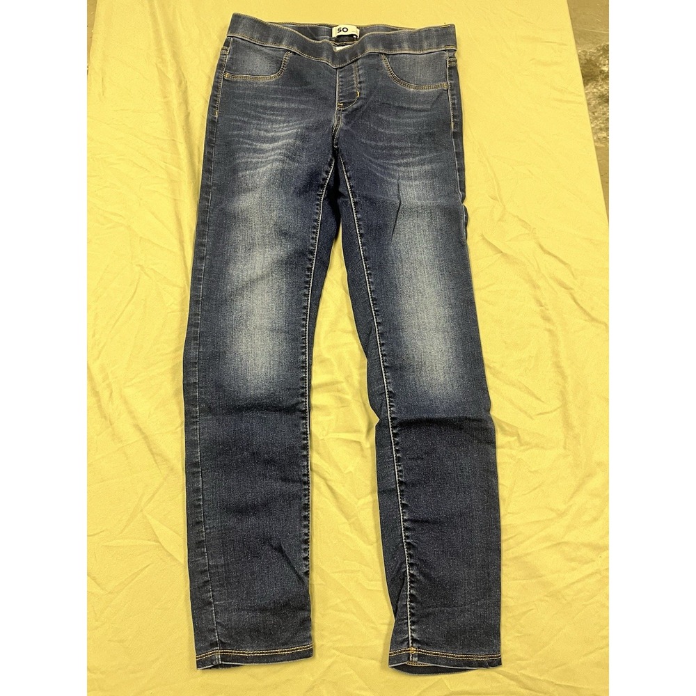 So Brand Girls Jeggings Size 14 Youth. Medium Wash. Stretch.